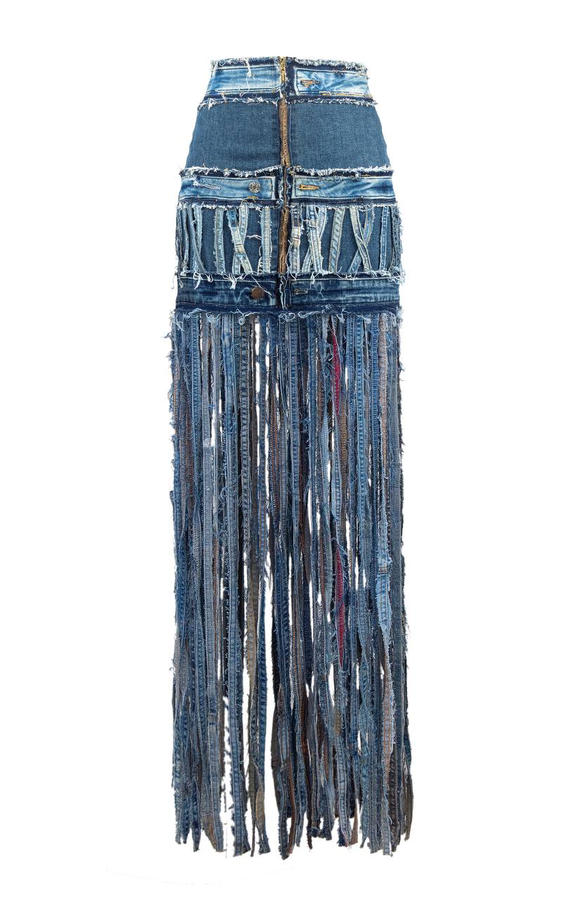 odeneho fringe skirt